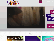 Tablet Screenshot of elevateculture.org